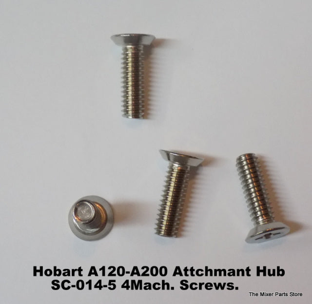 Attachment Hub Machine Screws SC-014-54 for Hobart A120-A200 Mixers
