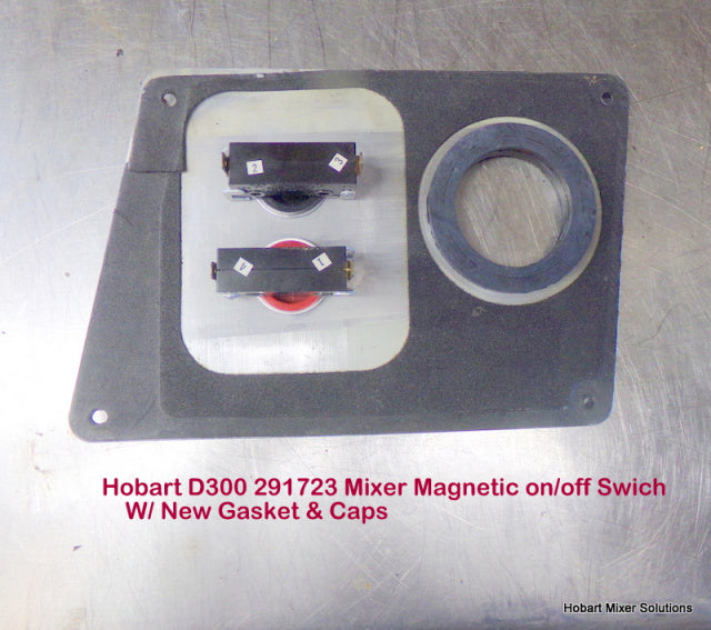 Hobart D300 Mixer Magnetic on/off Switch with New Gasket & Caps replaces 00-291723
