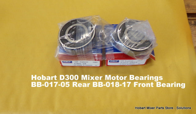 Hobart D300 Motor Replacement Repair Kit Rotor Front Bearing BB-018-17 Rear Bearing BB-017-05