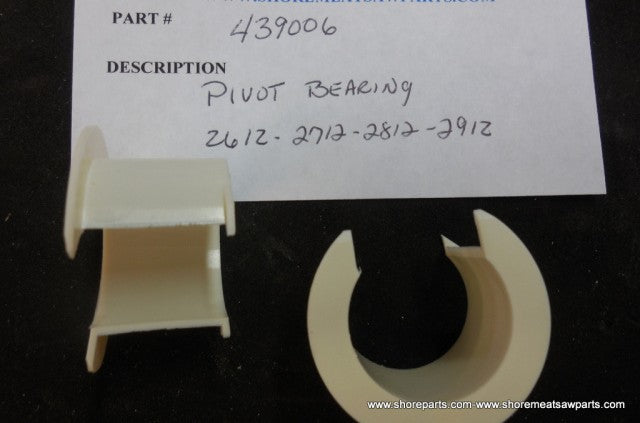 2 Pivot Bearings for Hobart 2612, 2712, 2812, 2912 Slicers. Replaces 00-439006