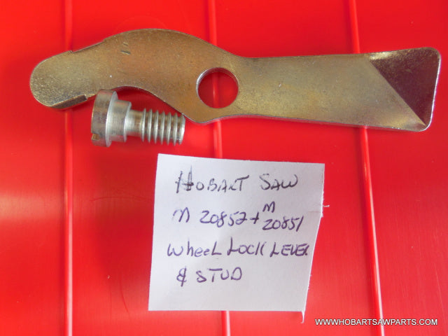 Wheel Lock Lever for Hobart 5212, 5214, 5216 Saws. Replaces M20852, M20851