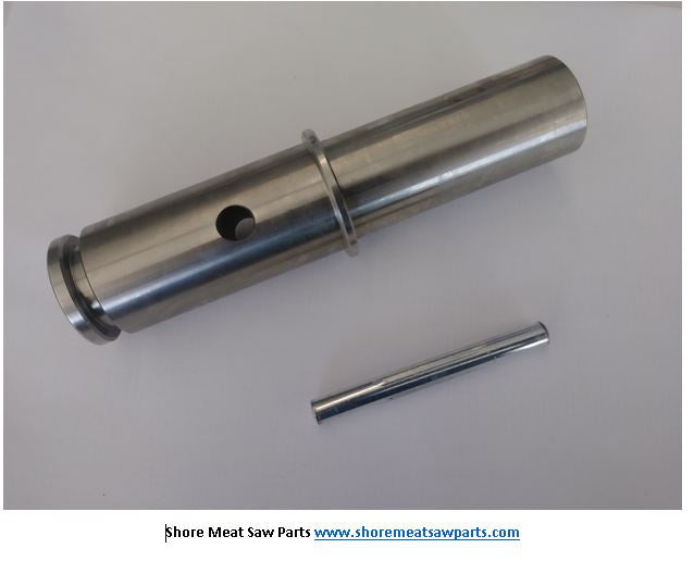 Upper Bearing Carrier Shaft & Lock Pin for Hobart 5514 & 5614 Saw. Replaces 108226.