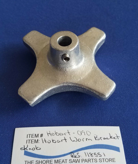 Worm Bracket Knob for Hobart 5212, 5214, 5216 Saws. Replaces 00-118551