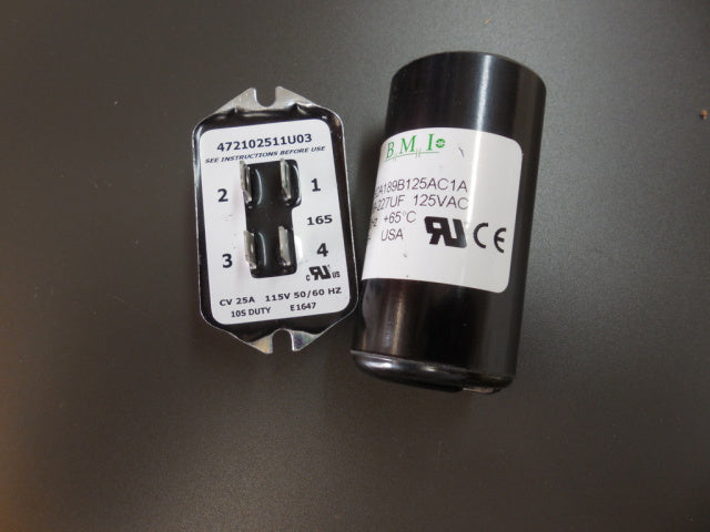 Electronic Start Switch & Capacitor for Hobart 2612, 2712, 2812, 2912 Slicer. Replaces 00-271612-00002