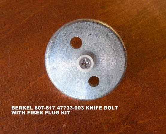 Knife Bolt & Plug Kit for Berkel 807 & 817 Slicers. Replaces 4722-33-03.