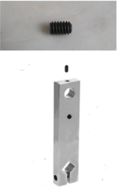 Lever Arm Set Screw for Hollymatic Super 54 Patty Machine. Replaces 7140344990.