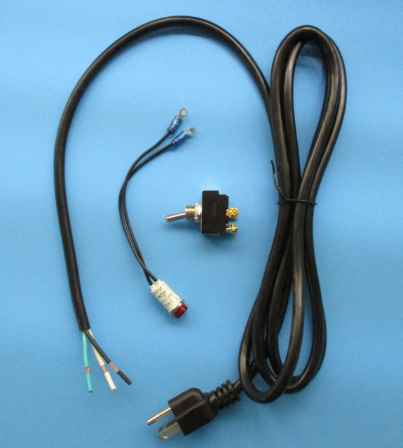 3 Prong Cord, Toggle Switch & Indicator / Pilot Light for Hobart 1612 & 1712 Slicers