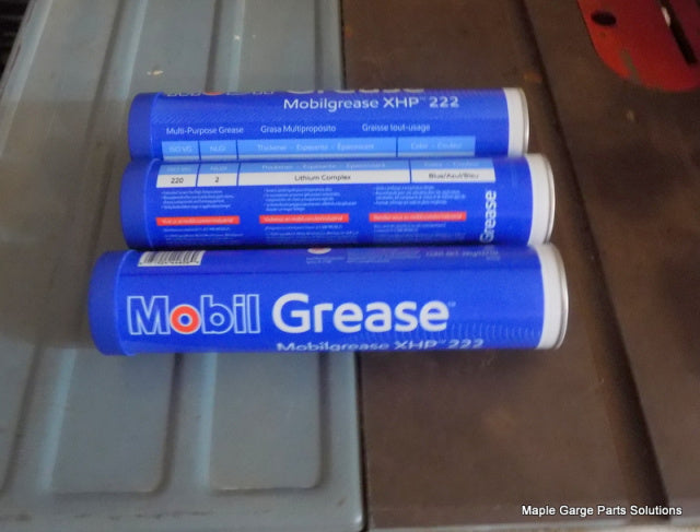 Hobart A120-A200 Mixer Recommended Special Grease Mobilgrease XHP 222 It Will Take the Better Part of Three Tubes Of grease to Fill the Transmission Case with just enough left over for the Planetary Pinion & Internal gear.