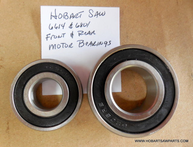 Front & Rear Motor Bearings for Hobart 6614 & 6801 Meat Saws