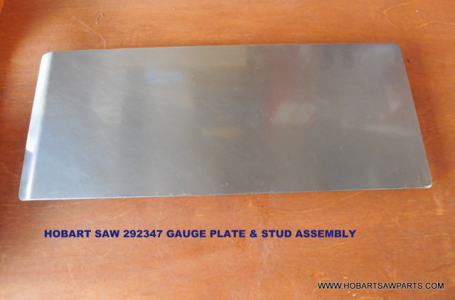 Gauge Plate & Stud Assembly replaces 00-291431 for Hobart 5801, 6614, 6801 Meat Saws