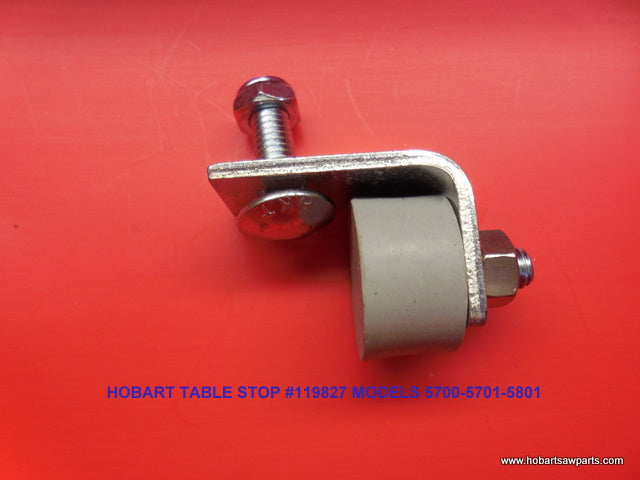 Bumper Stop Assembly Replaces 119827 for Hobart 5700, 5701, 5801 Meat Saw
