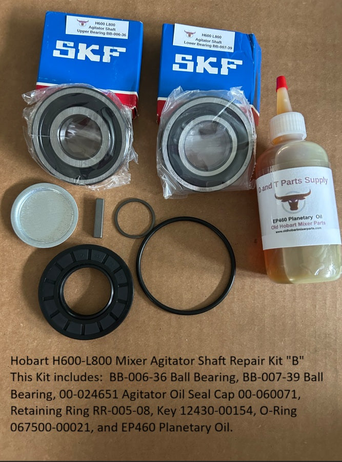 Hobart H600-L800 Mixer Agitator Shaft Repair Kit "B"