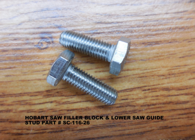 2 Cap Screws for Hobart 5701, 5801, 6614 & 6801 Saws Replaces SC-116-26