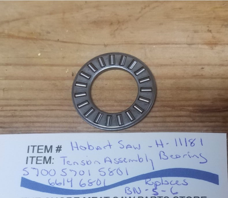 Tension Assembly Bearing replaces BN-5-6 for Hobart 5700, 5701, 5801, 6614 & 6801 Meat Saws