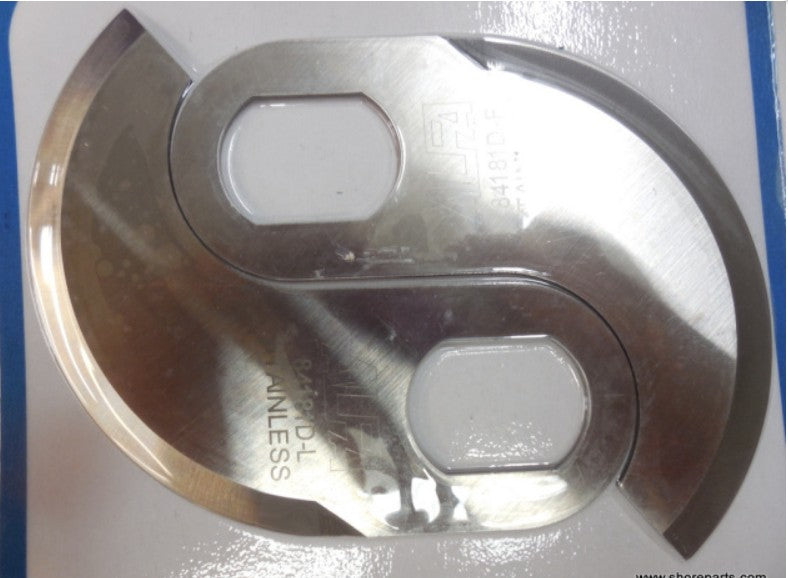 Leading Knife 77372 and Following Knife 77373 For Hobart Chopper Models 8181, 84181, 8181D, 84181D, 8185D, 84185D.