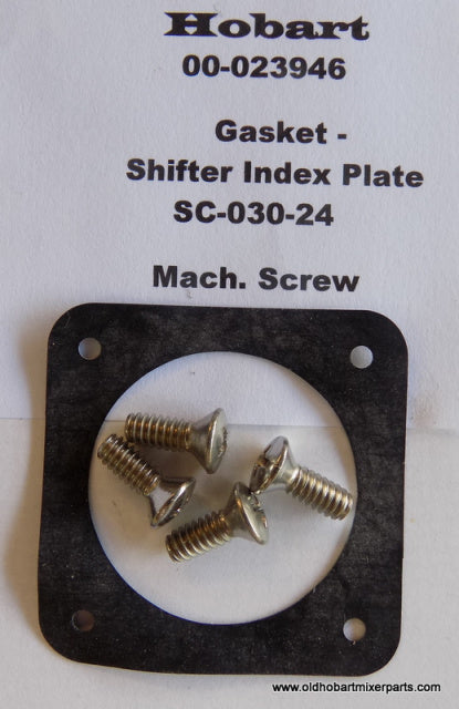 Hobart A120, A200 Gasket Shifter Index Plate 00-023946 with Screws SC-030-24