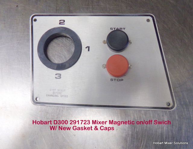 Hobart D300 Mixer Magnetic on/off Switch with New Gasket & Caps replaces 00-291723