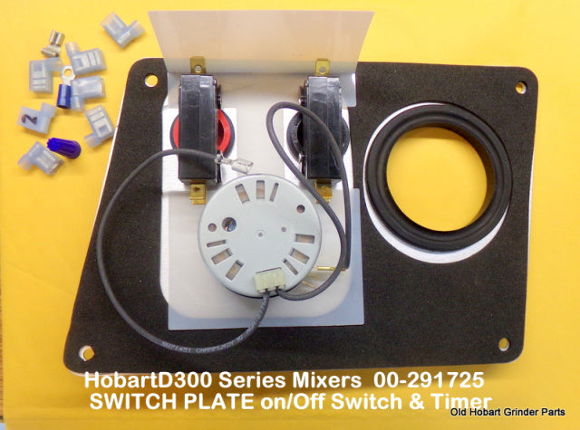 Hobart D300 Series Mixers 00-291725 SWITCH PLATE On/Off Switch &amp; Timer All New