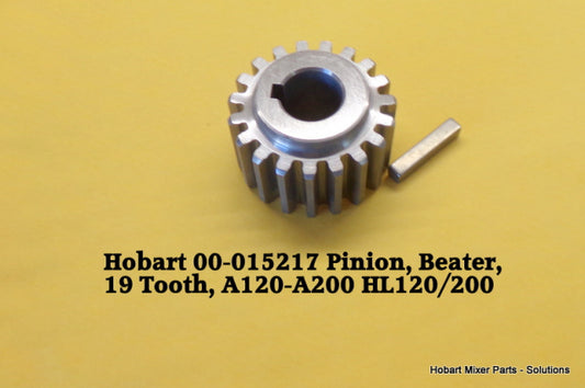 19 Tooth Beater Pinion Gear 00-015217 for Hobart A200 Mixer