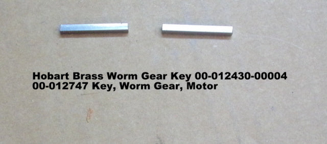 Motor Gear & Worm Gear Keys 00-012430-00004-00-012477 for Hobart A120 and A200 Mixer