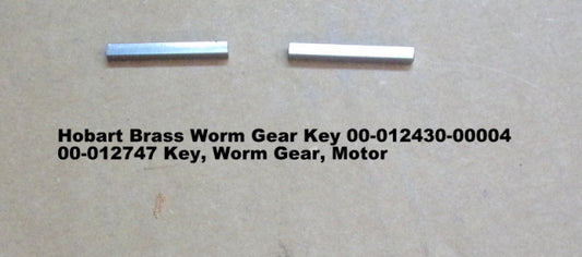 Motor Gear & Worm Gear Keys 00-012430-00004-00-012477 for Hobart A120 and A200 Mixer