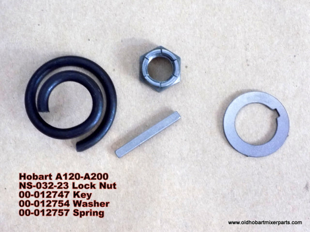 Motor Gear Hardware Kit for Hobart A120 & A200 Mixers. Replaces 00-012757, 00-012747.