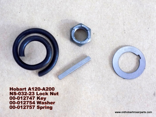 Motor Gear Hardware Kit for Hobart A120 & A200 Mixers. Replaces 00-012757, 00-012747.