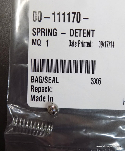 Speed Selector Detent Spring for Hobart A200 Mixers. Replaces 00-111170, BA-002-09.