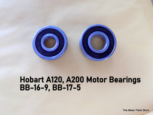 Hobart A120, A200 Rotor Bearings BB-17-5, BB-18-17