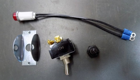 Toggle Switch and Pilot Light Kit for Berkel 808, 818 909, 919 Slicers. Replaces 2675-00617, 2675-00053.