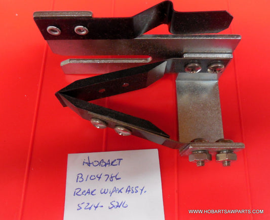 Rear Wiper Assembly for Hobart 5214 & 5216 Saws. Replaces P104786