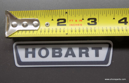Small Logo Decal for Hobart 2612, 2712, 2812, 2912 Slicers. Replaces 00-477740.