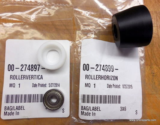 Carriage Roller & Bearing for Hobart 1612E, 1712E, 1812 & 1912 Slicers. Replaces 00-274897, 00-274899 & BB-4-11