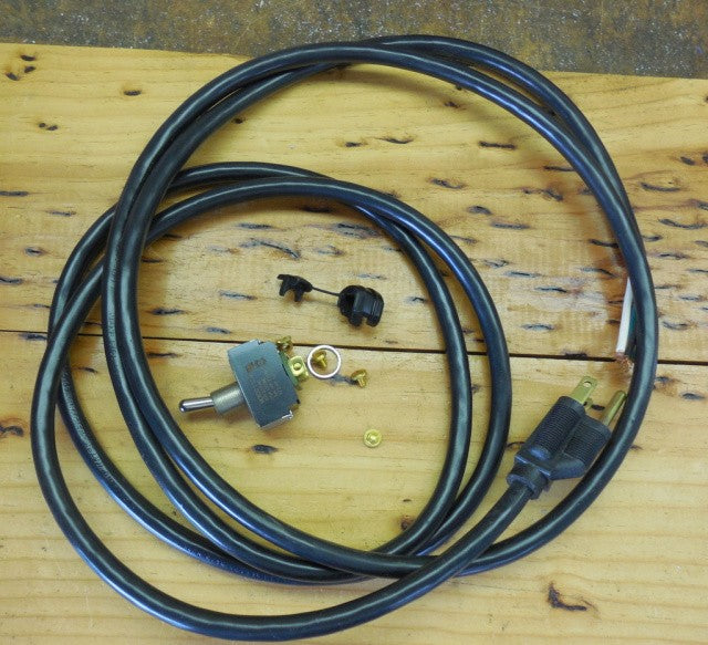 Switch, Power Cord & Strain Relief for Berkel 807, 817 Slicers. Replaces 7109-2P, 2675-0028