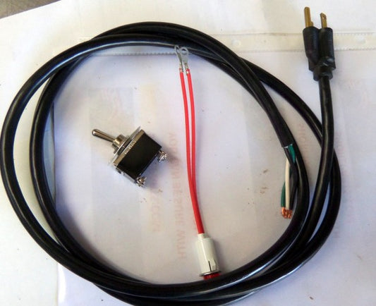 Appliance Cord, Toggle Switch & Pilot Light Kit for Berkel 808 & 818 Slicers. Replaces 4175-00031, 2675-00617, 2675-00053.