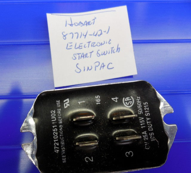 Sinpac 4 Tab Electronic Start Switch for Hobart 1612, 1712 Slicers. 87714-42-1