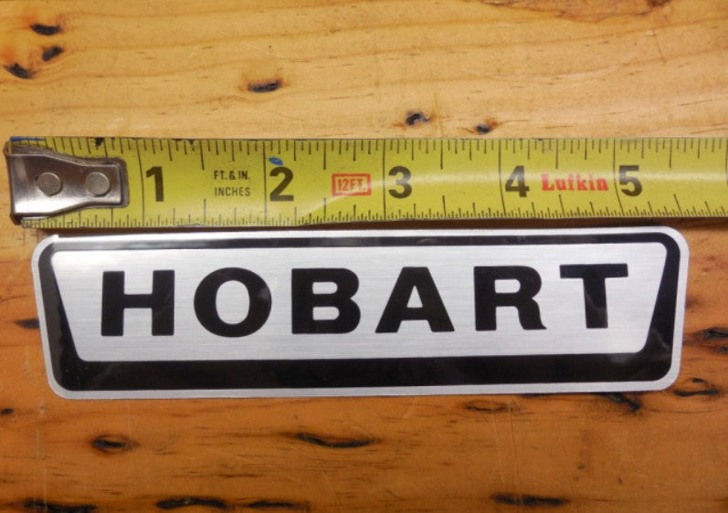Hobart 8145 and 84145 Chopper Decal Logo 5-5/8 inches Long