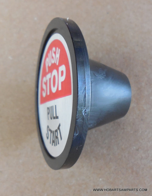 On/Off Switch Pull Knob with Label for Hobart 5614 Saws. Replaces 290885.