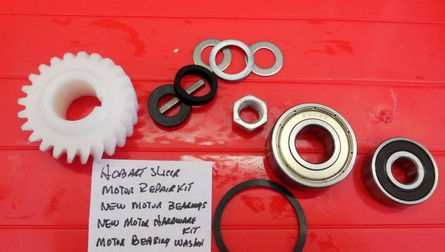 Motor Repair Kit with Knife Shaft Gear & Bearing for Hobart 1612, 1712 Slicers