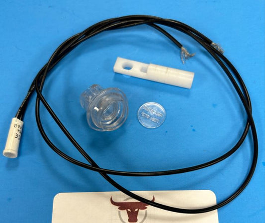 Lighted Knob Kit with light, rod yoke and knob for Hobart 1612, 1712 Slicers.