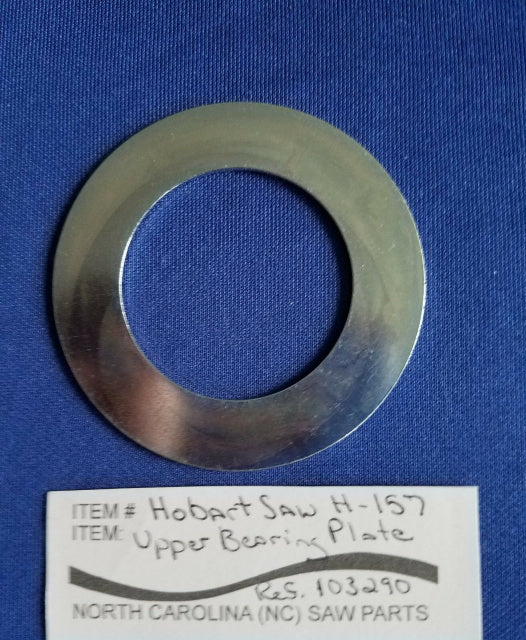 Upper Bearing Plate for Hobart Model 5514 & 5614 Meat Saws. Replaces 103290