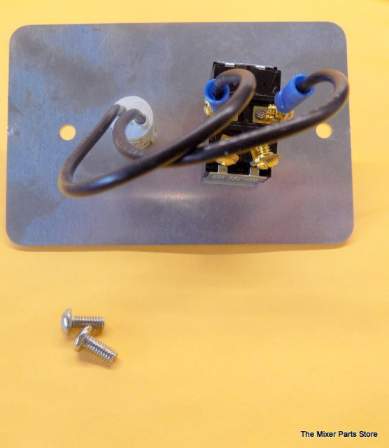 Warning Indicator Light Switch Plate for Hobart A120 & A200 Mixers. Replaces B-124564-2