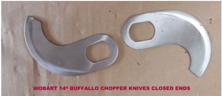 Hobart 8142-84142 Buffalo Chopper Closed End Leading P71309 Following P71310 Knives