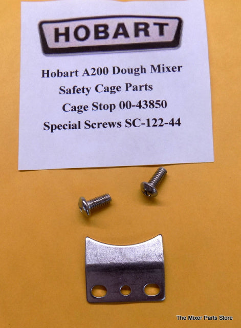 Hobart A120, A200 Bowl Guard 00-438530 Cage Stop with special screws SC-122-44