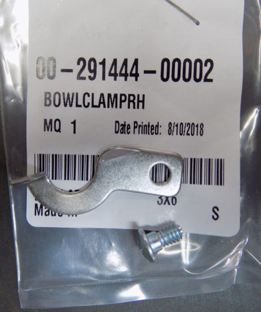 Hobart A200 Mixer Right Hand Bowl Clamp 00-291444-00002 with Special Screw 00-244614