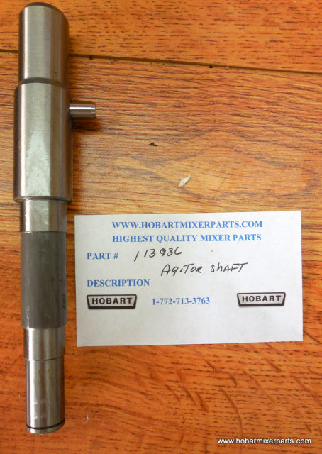Hobart A200 Agitator Shaft with Pin 11396, 00-11396