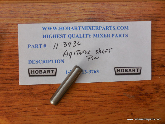 Agitator Shaft Pin 65062-1 or 00-065062-00001 for Hobart A200 Mixer