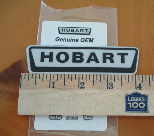 Hobart 4 1/4" X  7/8" Local Decal Sticker for Hobart Machines. 00-477739