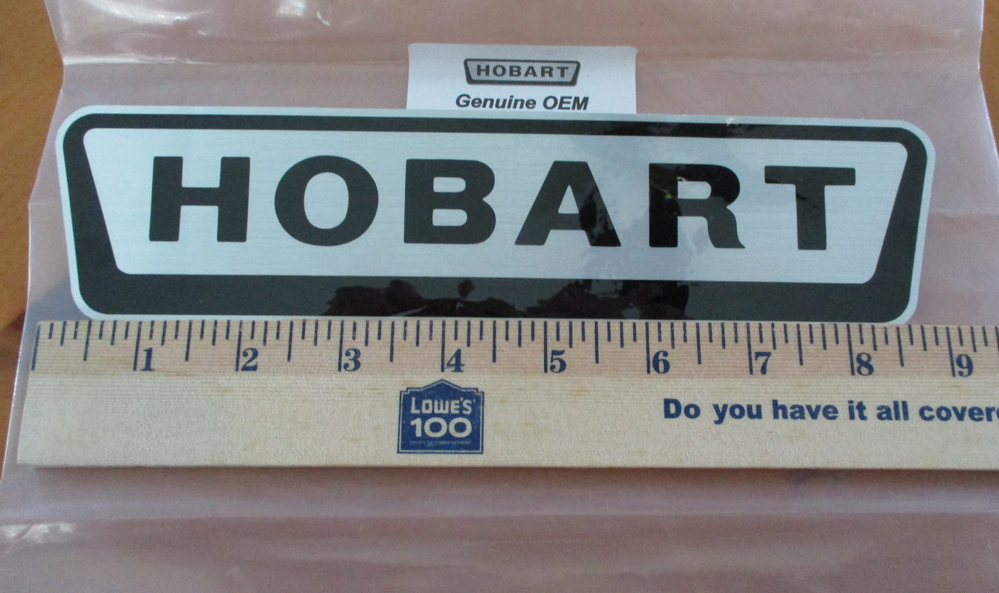 Hobart Logo Decal Sticker 9 1/8" X 2 1/4". 00-118367.