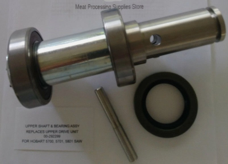 Upper Shaft and Bearing Drive Unit Assembly replaces 292299 for Hobart 5801, 5700, 5701 Meat Saw